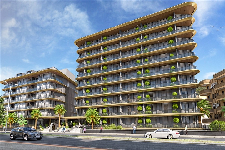 Строящийся комплекс в районе пляжа Клеопатра