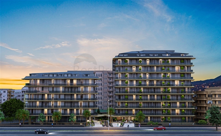 Строящийся комплекс в районе пляжа Клеопатра