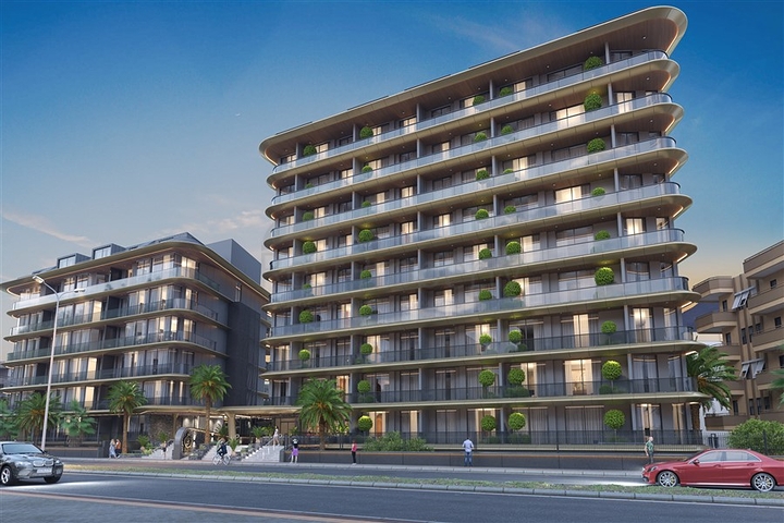 Строящийся комплекс в районе пляжа Клеопатра