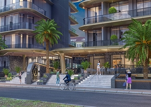 Строящийся комплекс в районе пляжа Клеопатра