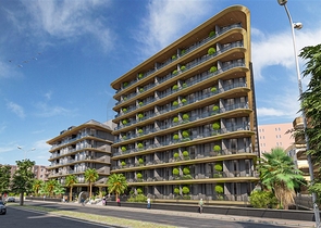 Строящийся комплекс в районе пляжа Клеопатра