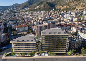 Строящийся комплекс в районе пляжа Клеопатра