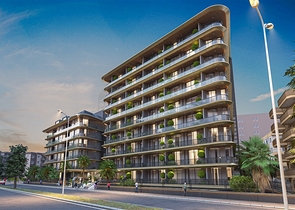 Строящийся комплекс в районе пляжа Клеопатра