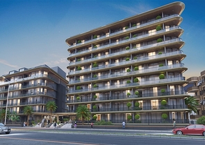 Строящийся комплекс в районе пляжа Клеопатра