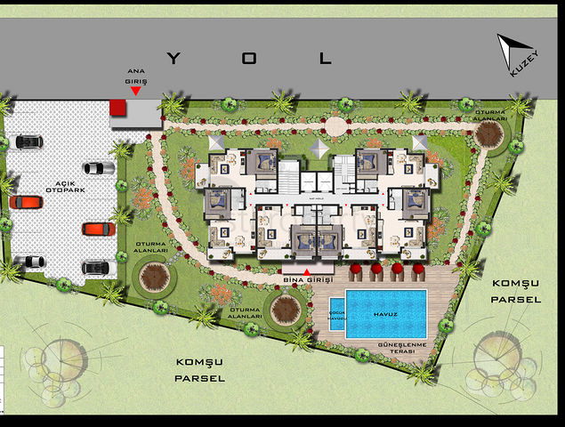 Инвестиционный проект в Авсалларе в 750 м от моря 