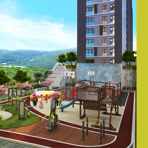 Квартиры с видом на море и лес в районе Картал 