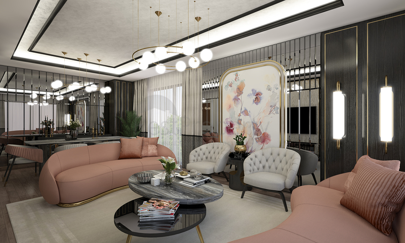 Проект семейной концепции с идеальной транспортной развязкой