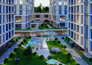 Проект семейной концепции с идеальной транспортной развязкой