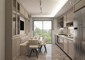 Проект семейной концепции с идеальной транспортной развязкой