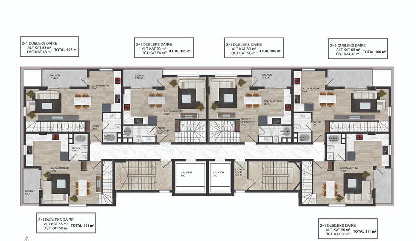 Новый строящийся проект в Махмутлар