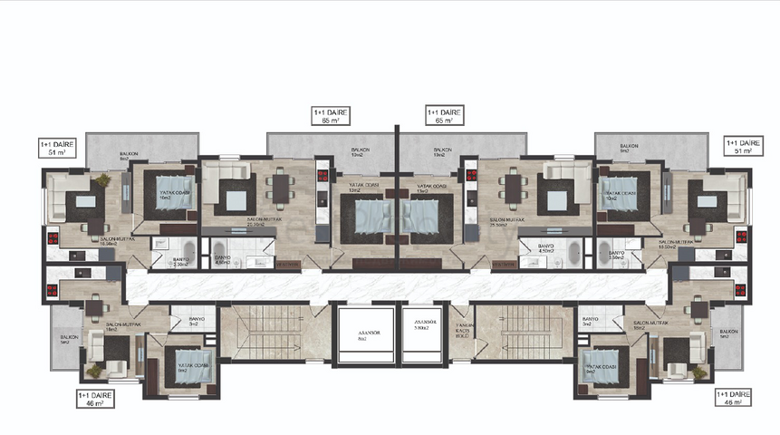 Новый строящийся проект в Махмутлар