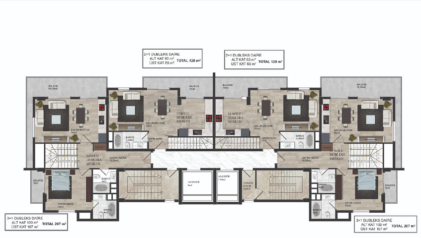 Новый строящийся проект в Махмутлар