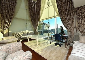 Вилла 5+2 с шикарным видом в центре Алании