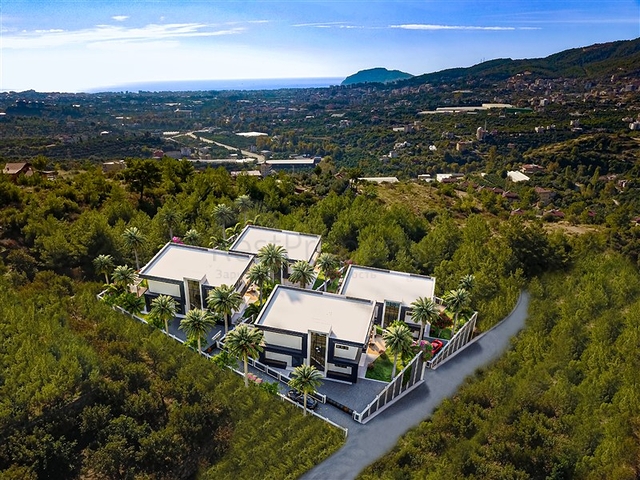 Новый проект вилл 4+1 в Оба с бесподобным видом на море