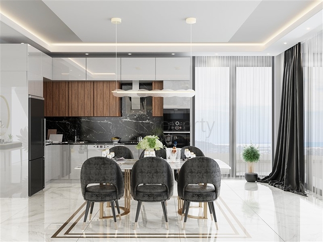 Новый проект вилл 4+1 в Оба с бесподобным видом на море