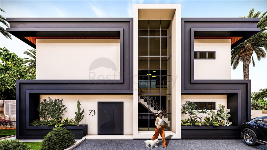 Новый проект вилл 4+1 в Оба с бесподобным видом на море