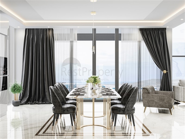 Новый проект вилл 4+1 в Оба с бесподобным видом на море