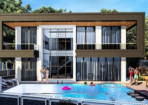 Новый проект вилл 4+1 в Оба с бесподобным видом на море