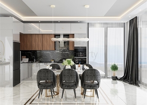 Новый проект вилл 4+1 в Оба с бесподобным видом на море