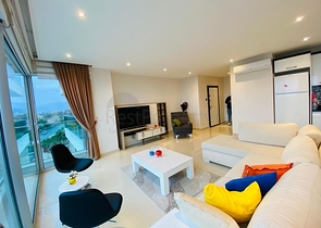 Апартаменты 2+1 с видом на море в Кестель