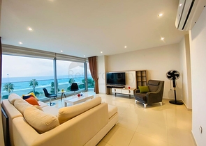 Апартаменты 2+1 с видом на море в Кестель