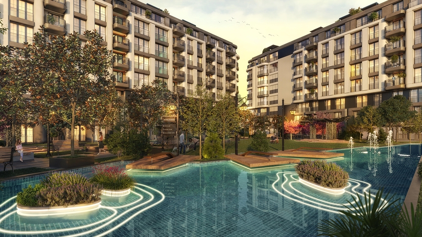 Новый проект семейной концепции в районе Кючюкчекмедже