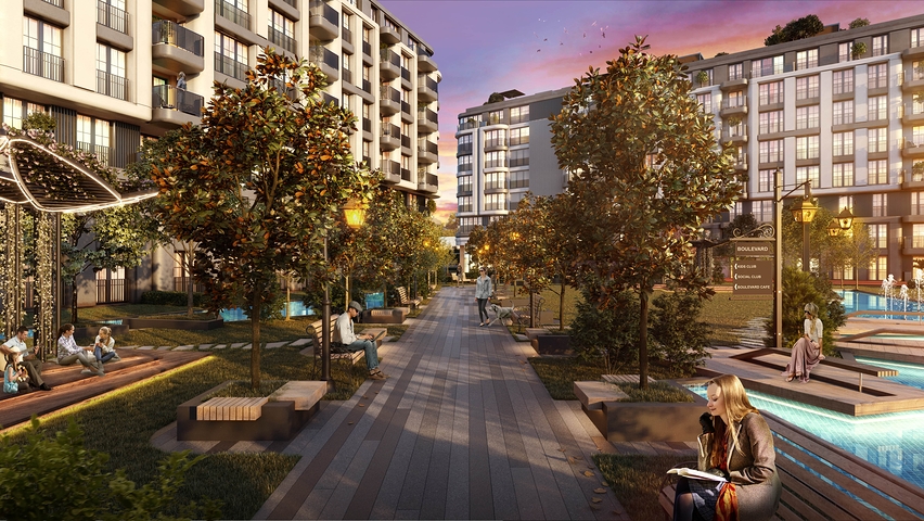 Новый проект семейной концепции в районе Кючюкчекмедже