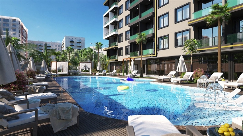 Новый проект в районе Авсаллар всего в 650 м от моря