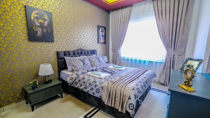 Меблированная квартира 1+1 в современном комплексе в районе Махмутлар