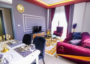 Меблированная квартира 1+1 в современном комплексе в районе Махмутлар