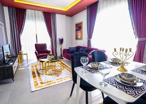 Меблированная квартира 1+1 в современном комплексе в районе Махмутлар