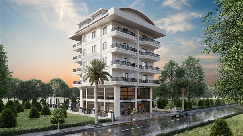 Меблированный пентхаус в новом комплексе Каргыджака