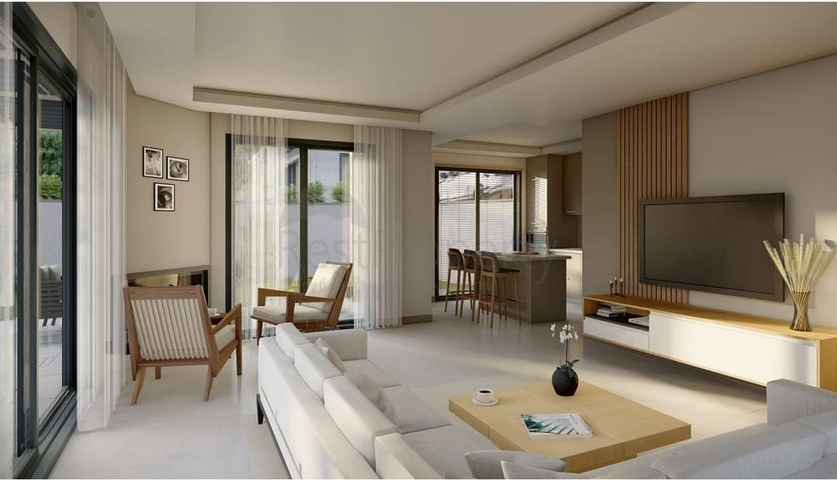 Бутик проект вилл на стадии строительства в районе Гюндоган 