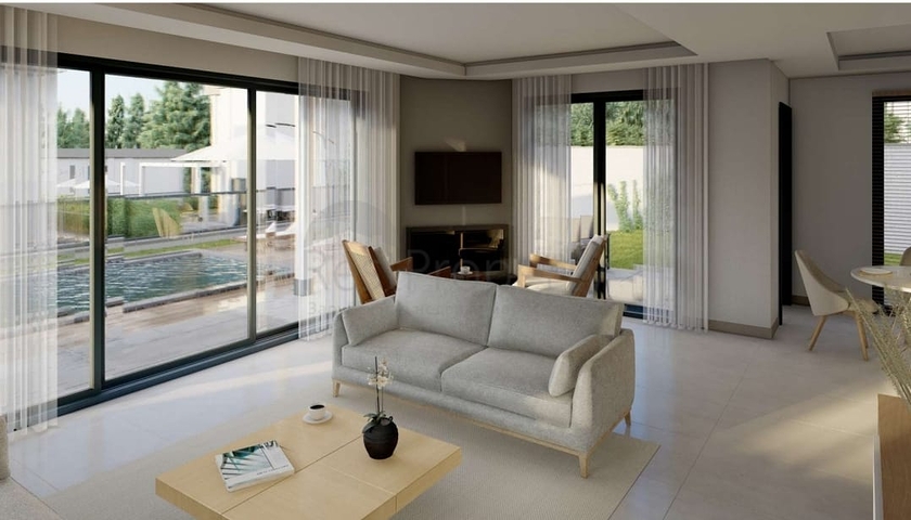 Бутик проект вилл на стадии строительства в районе Гюндоган 