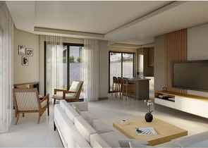 Бутик проект вилл на стадии строительства в районе Гюндоган 