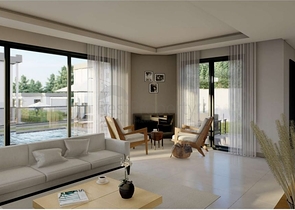 Бутик проект вилл на стадии строительства в районе Гюндоган 