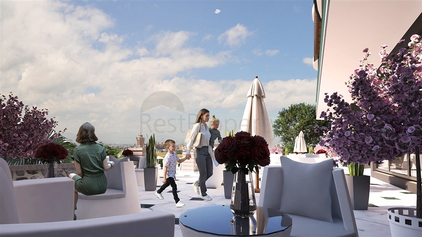 Элитный комплекс на стадии строительства в районе Демирташ