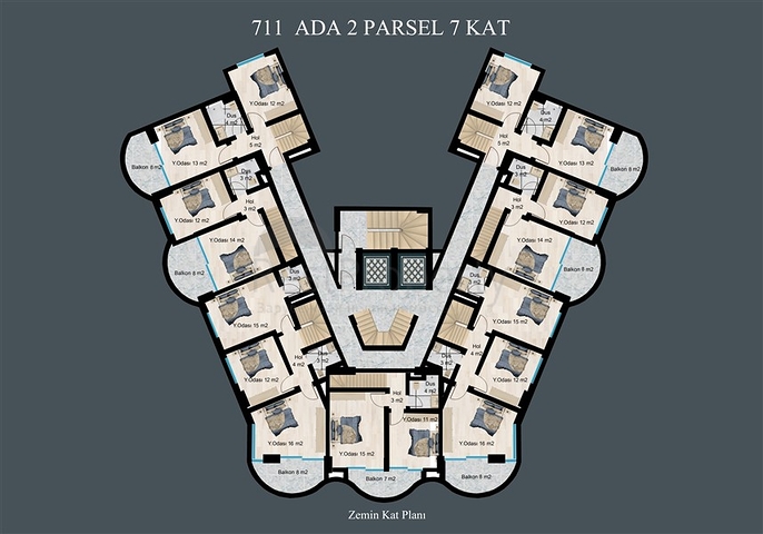 Элитный комплекс на стадии строительства в районе Демирташ