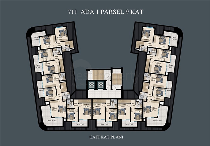 Элитный комплекс на стадии строительства в районе Демирташ