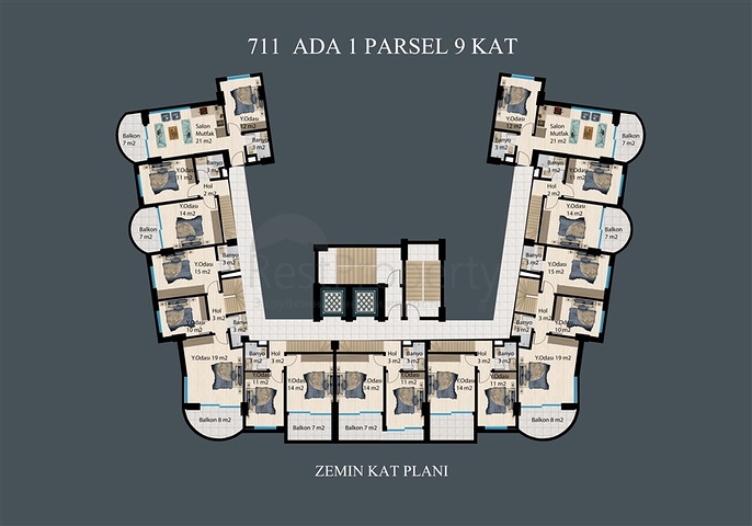 Элитный комплекс на стадии строительства в районе Демирташ
