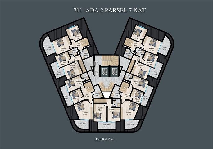 Элитный комплекс на стадии строительства в районе Демирташ