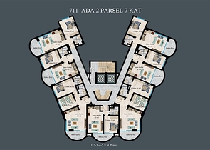 Элитный комплекс на стадии строительства в районе Демирташ