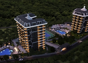 Элитный комплекс на стадии строительства в районе Демирташ