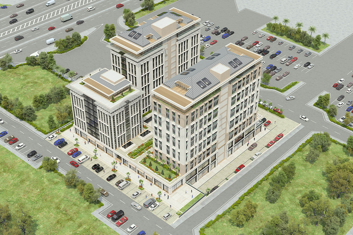 Строящийся жилой комплекс в районе Бейликдюзю