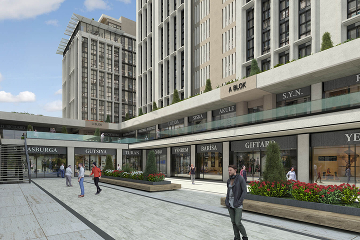 Строящийся жилой комплекс в районе Бейликдюзю