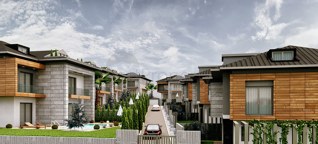 Вилловый комплекс планировкой 7+2 в районе Бейликдюзю 