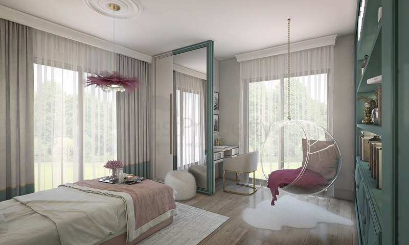 Вилловый комплекс планировкой 7+2 в районе Бейликдюзю 