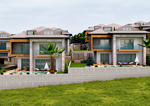 Вилловый комплекс планировкой 7+2 в районе Бейликдюзю 