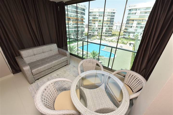 Двухкомнатная квартира с мебелью в районе Авсаллар