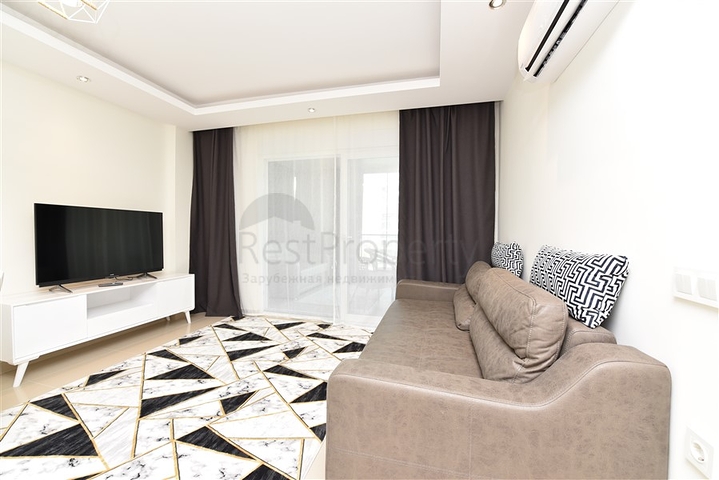 Двухкомнатная квартира с мебелью в районе Авсаллар